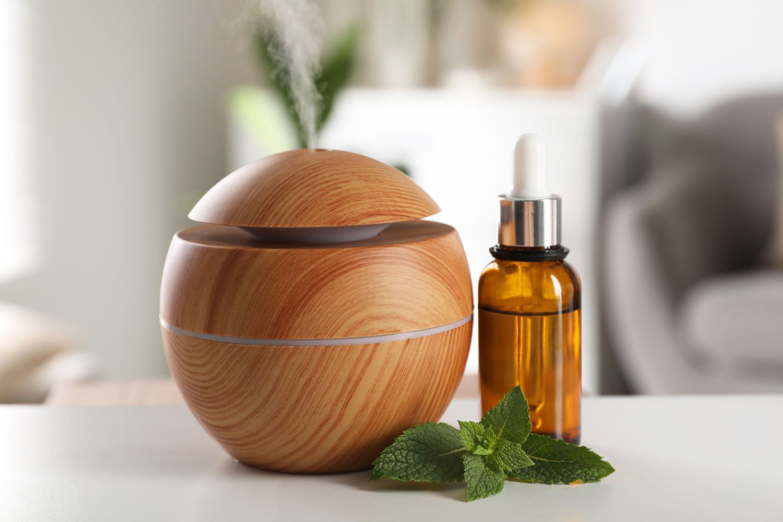 Dyfuzor do aromaterapii z olejkiem z melisy