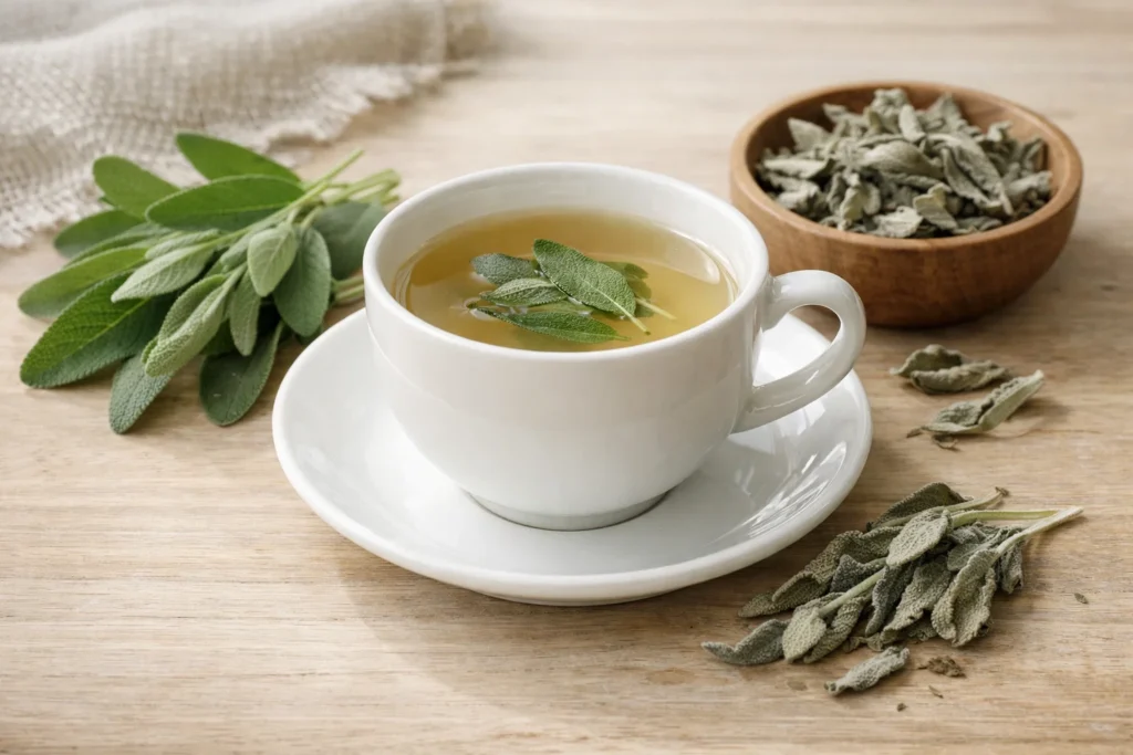 Herbata z szałwii – napar z liści Salvia officinalis